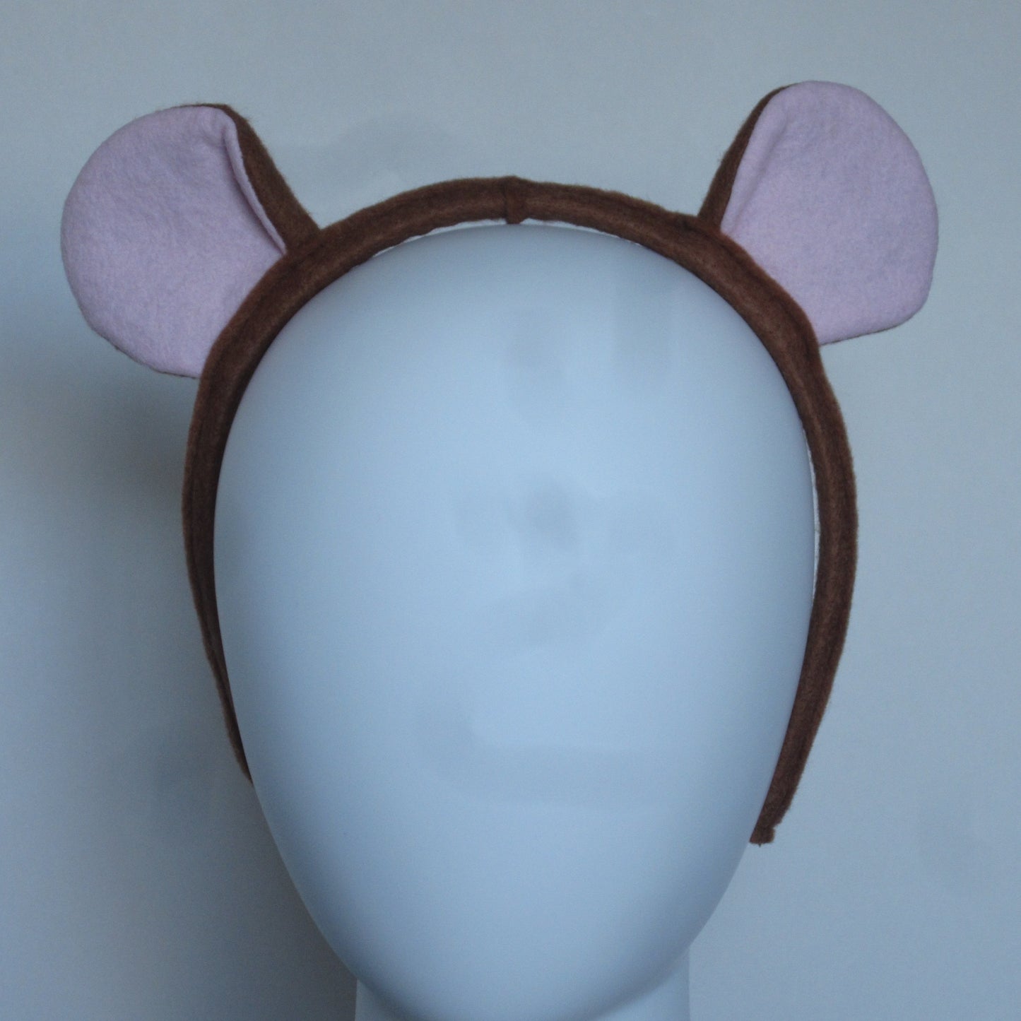 Mouse Ears Hairband Made of Cinnamon Coloured Felt