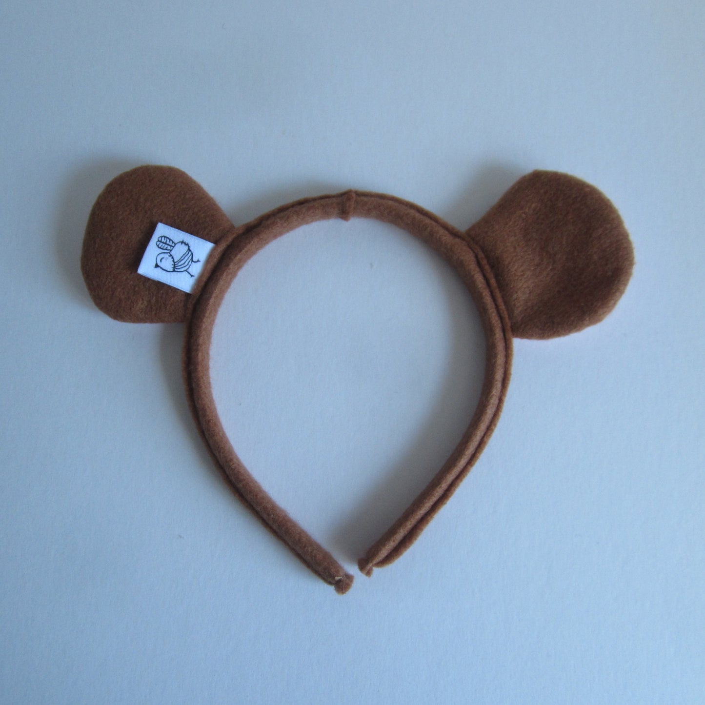 Mouse Ears Hairband Made of Cinnamon Coloured Felt