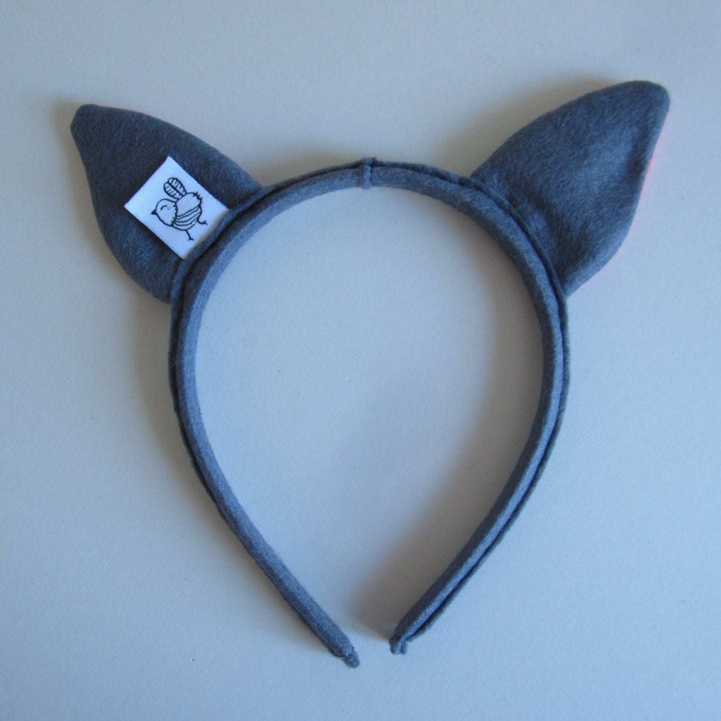 Cat Eared Hairband Made of Grey Felt