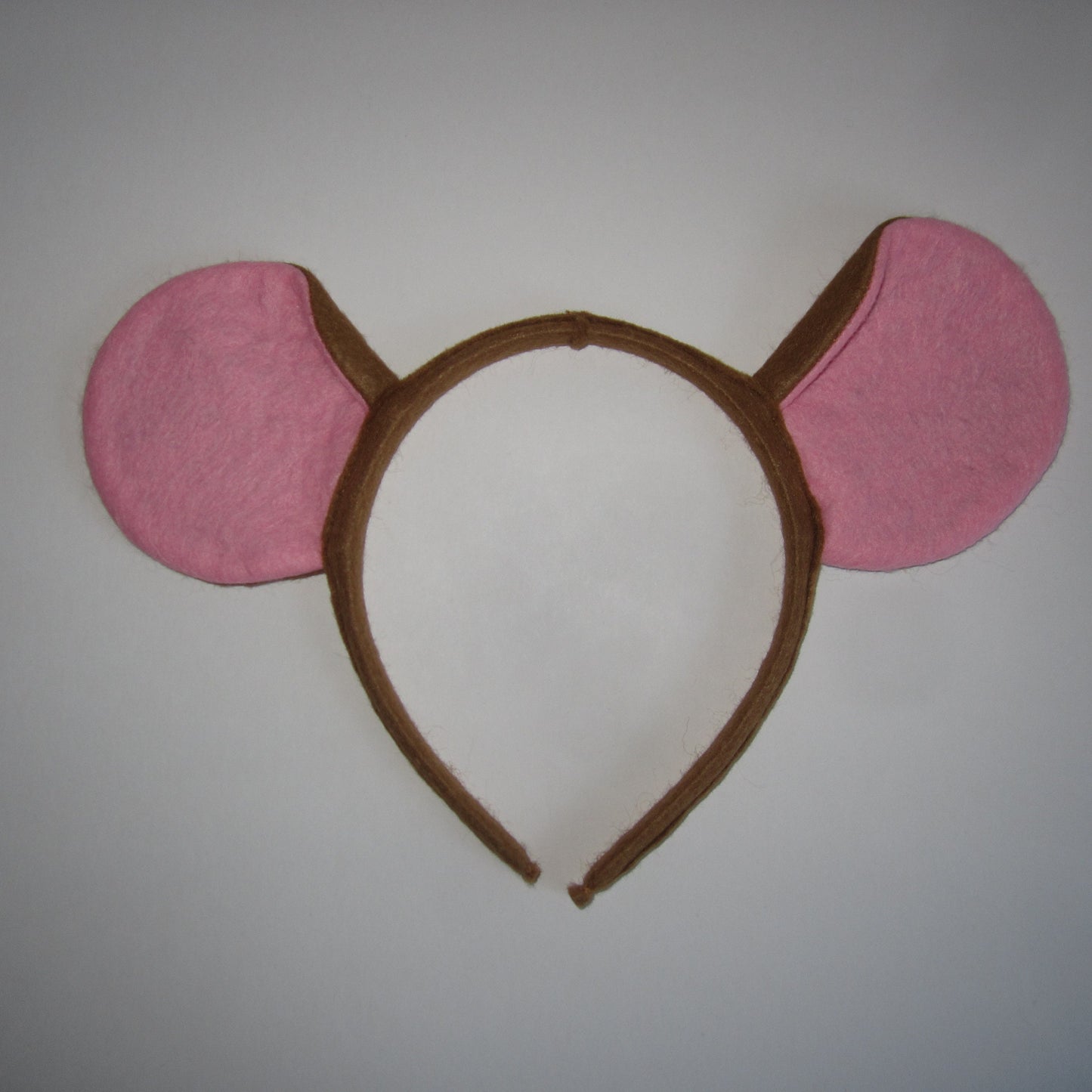Mouse Ears Hairband with Extra Large Mouse Ears Made of Cinnamon Coloured Felt