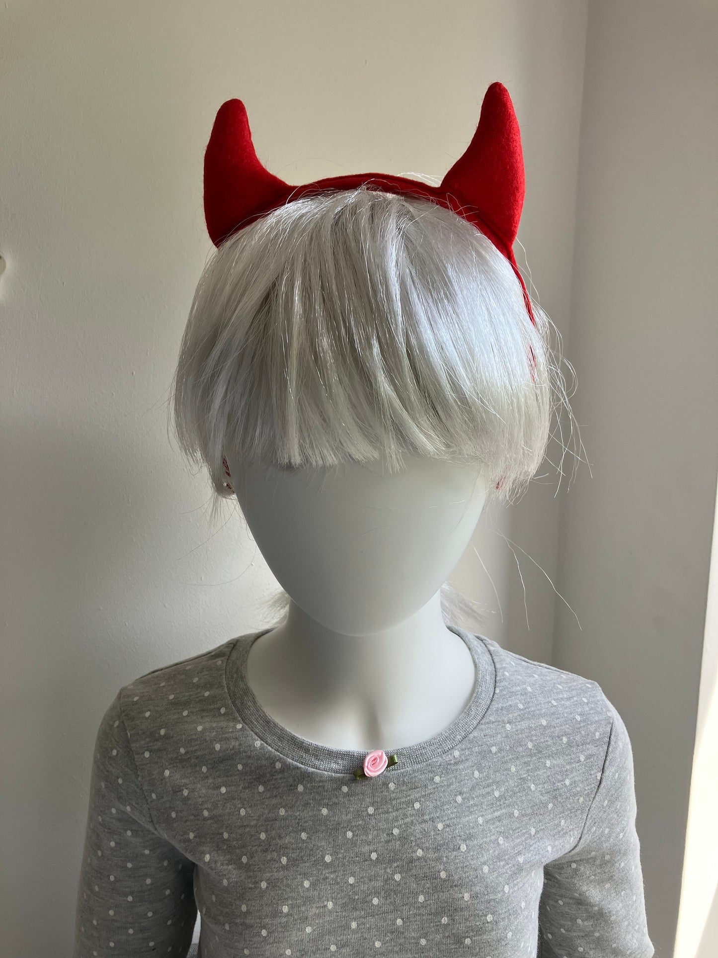 Devil Horned Hairband Made of Felt