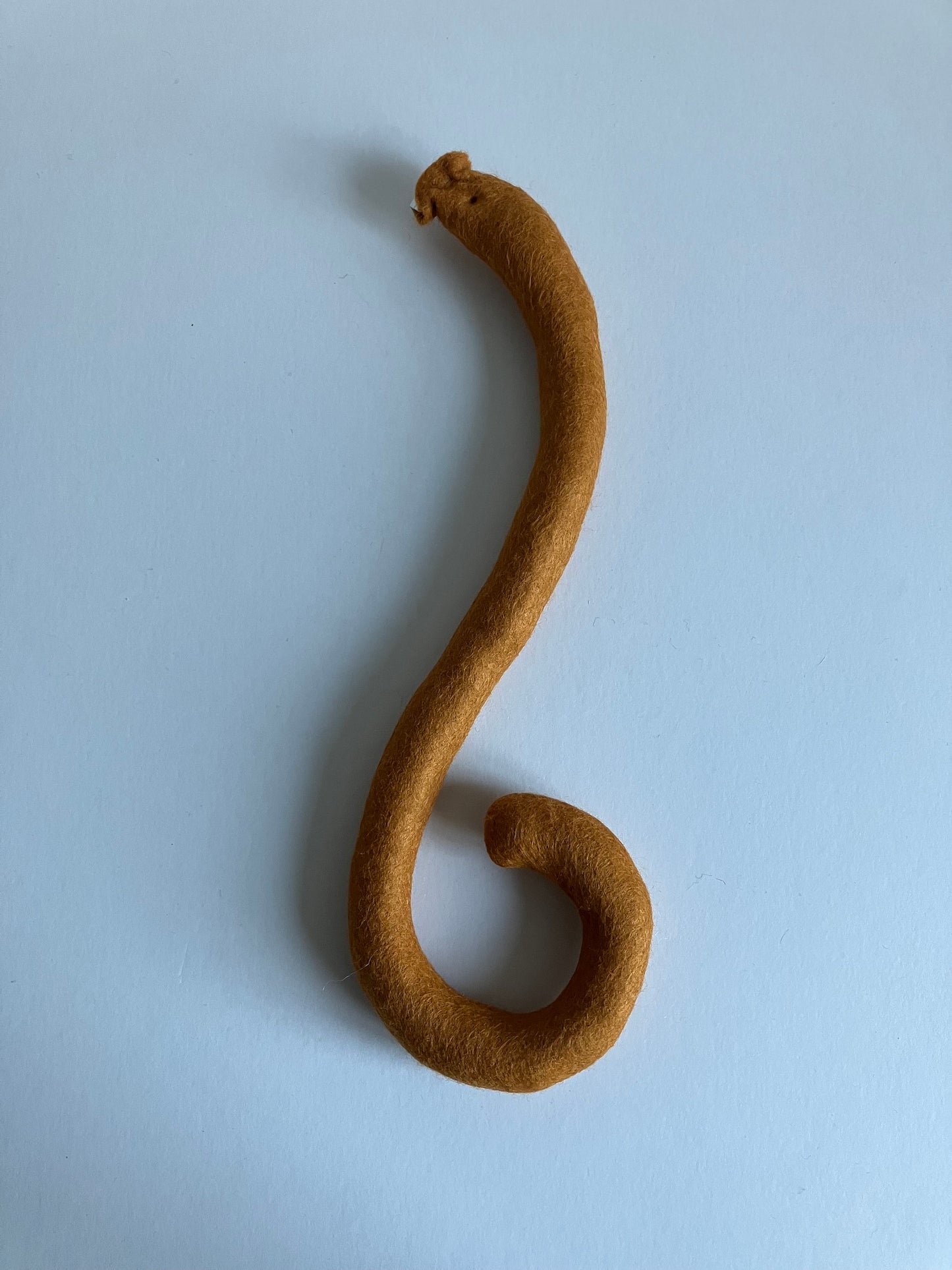 Clip on Cats Tail Made of Ginger Felt
